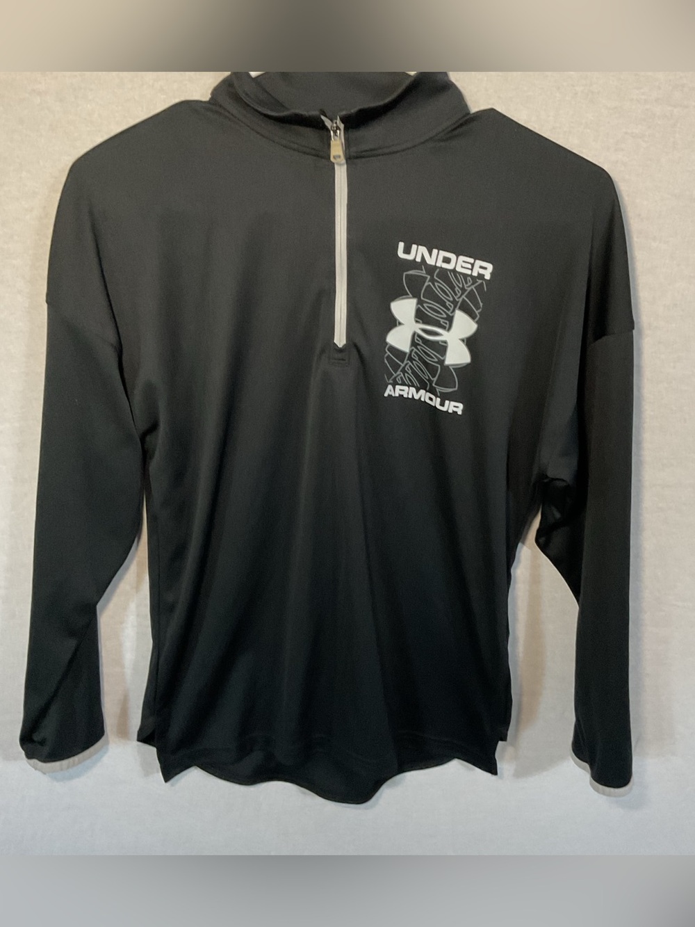 Under Armour Black Half-Zip Performance Jean Jacket Style